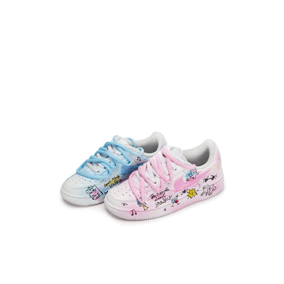 Custom Party Land/Spilt Color Air Force 1 For Children – custom sneakers view 2 | DiySneakers