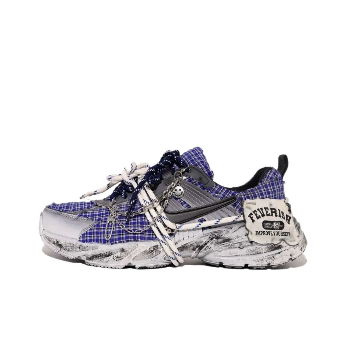 Custom Wisteria V2K Running Shoes Purple – hand-painted custom sneakers | DiySneakers