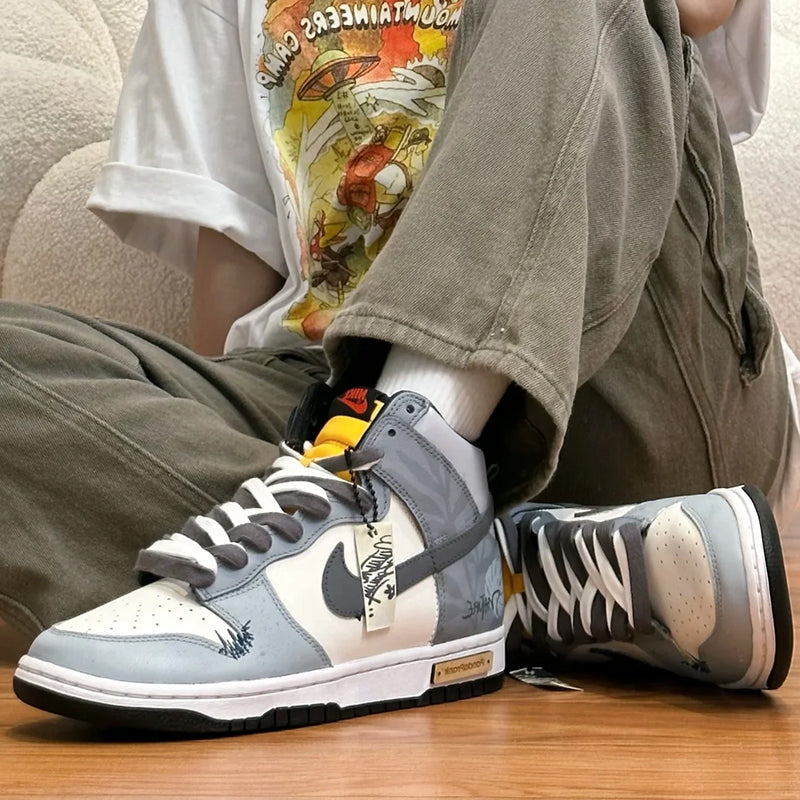 Ancient Wood - Men's Dunk High Custom