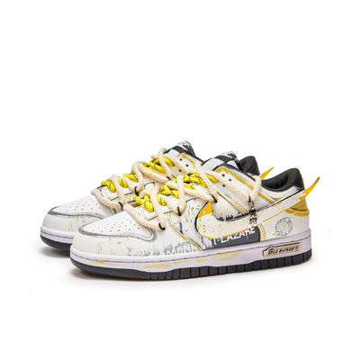 Custom Lightning Planet Dunk Low Yellow – custom sneakers view 2 | DiySneakers
