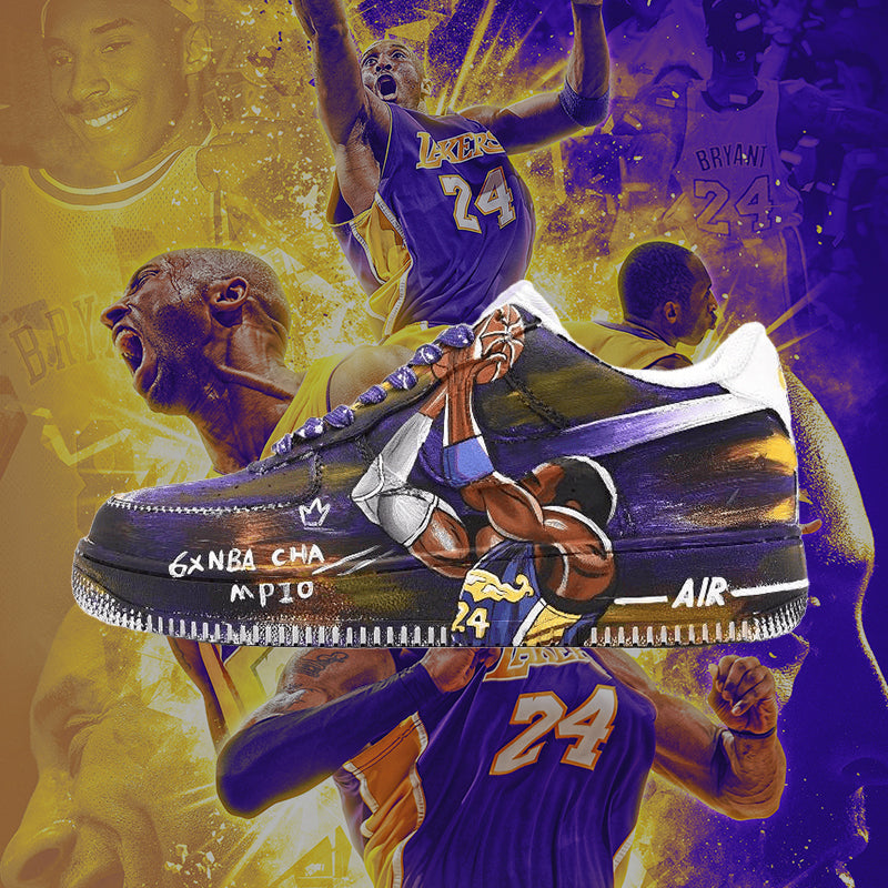 Custom Kobe Air Force 1 Low Superstar – hand-painted custom sneakers | DiySneakers