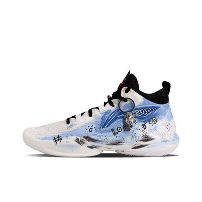 Blue Graffiti Custom Street LiNing – custom sneakers view 2 | DiySneakers