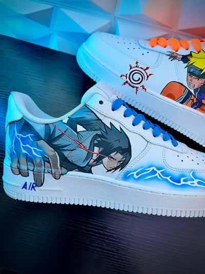 Custom Naruto Vs sasuke Air Force 1 – custom sneakers view 2 | DiySneakers
