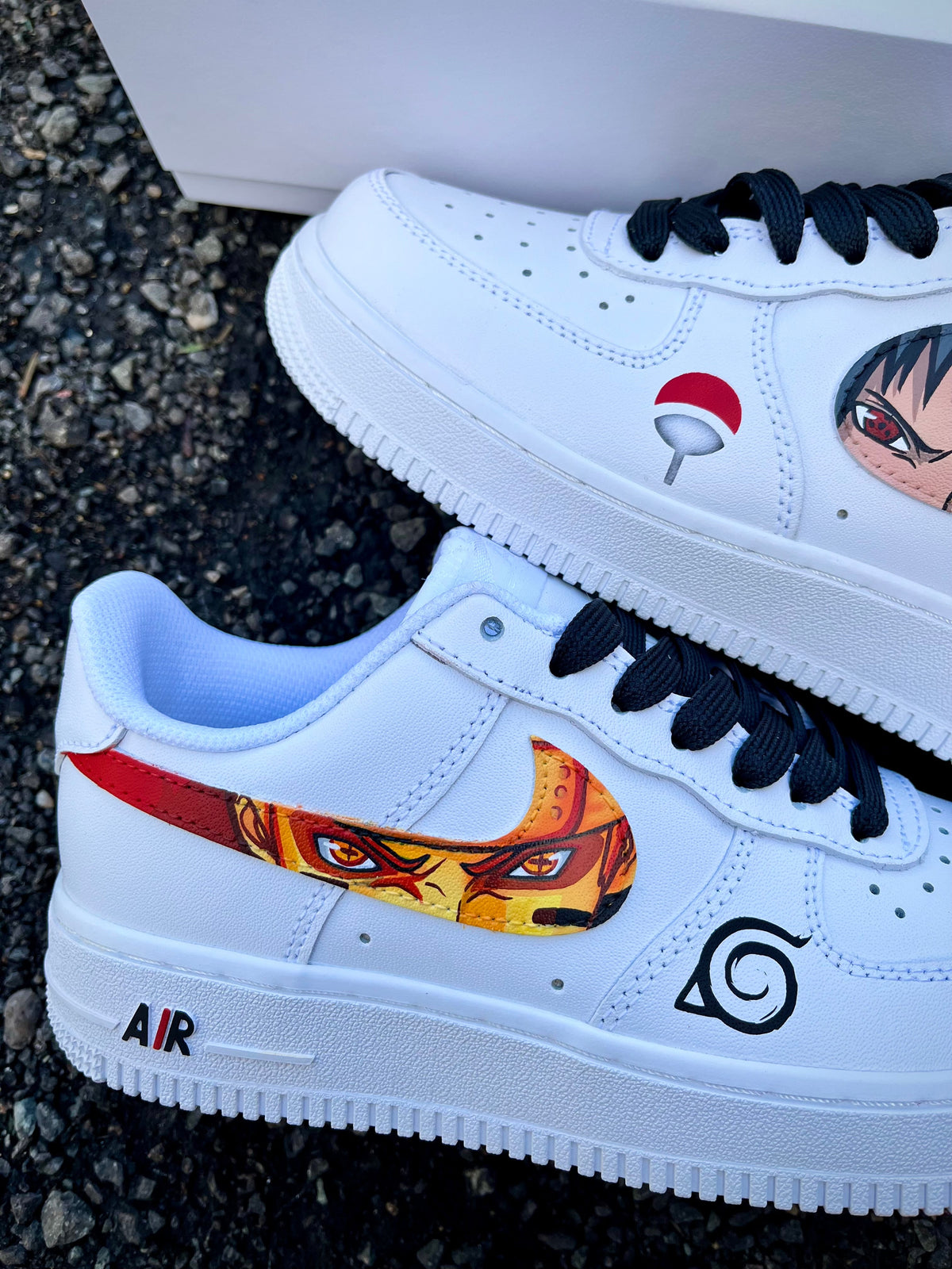 Custom Naruto vs Sasuke Air Force 1 – hand-painted custom sneakers | DiySneakers