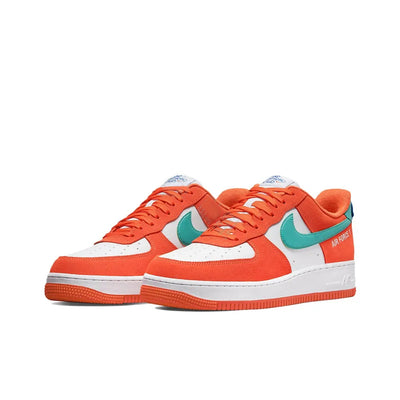 Custom Athletic Club Air Force 1 Orange/Green/White – custom sneakers view 2 | DiySneakers
