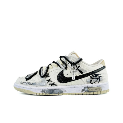 Custom Eye of God, Distressing, Lacing, Construction Dunk Low – custom sneakers view 2 | DiySneakers