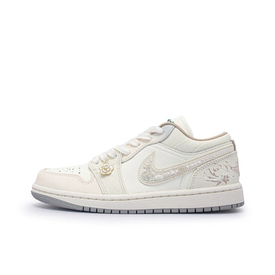 Custom Camellia‘s Message Jordan Air Jordan 1 – custom sneakers view 2 | DiySneakers