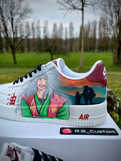 Custom Naruto and Jiraiya Air Force 1 – custom sneakers view 2 | DiySneakers