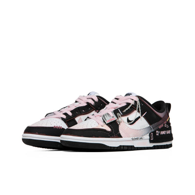 Custom Honey Peach Dunk Low Black/Pink – custom sneakers view 2 | DiySneakers