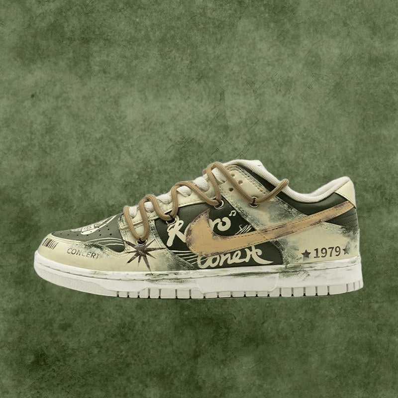 Custom Time Album Dunk – hand-painted custom sneakers | DiySneakers