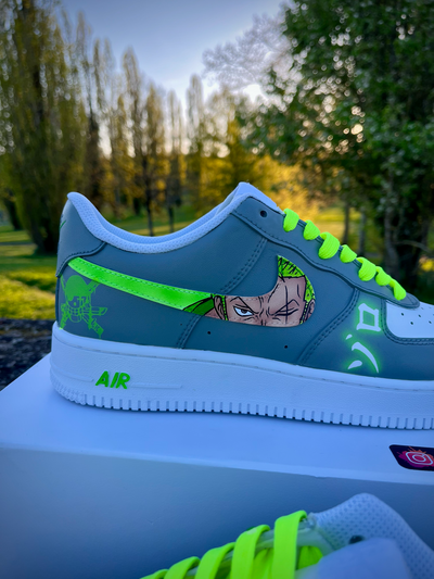 Custom Luffy Vs Zoro One Piece Air Force 1 – custom sneakers view 2 | DiySneakers