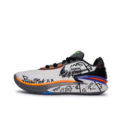 Custom Godzilla Graffiti Air Zoom G.T. Cut 2 White/Black/Purple/Orange – custom sneakers view 2 | DiySneakers