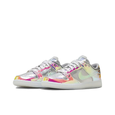 Custom Hyperflat, Synthetic Leather With Laser Color Gradation Dunk Low – custom sneakers view 2 | DiySneakers