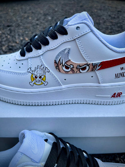 Custom Luffy Gear 5 Air Force 1 – custom sneakers view 2 | DiySneakers