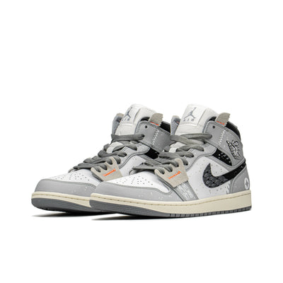 Custom Chinese Mythology - Pixiu Air Jordan 1 Mid - Top – custom sneakers view 2 | DiySneakers