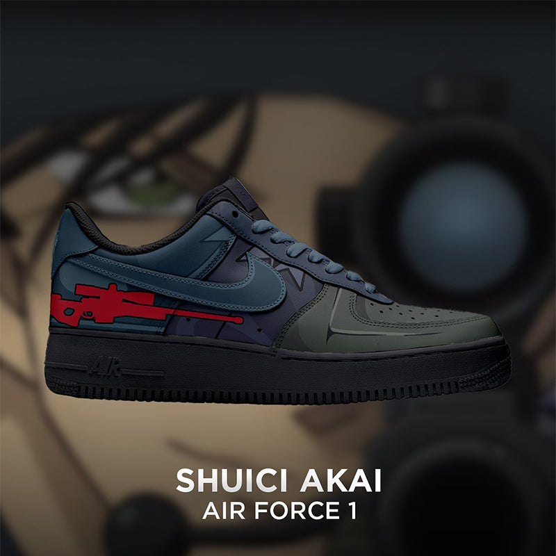 Custom Hand-painted - Case ClosedⅡ Air Force 1 – hand-painted custom sneakers | DiySneakers