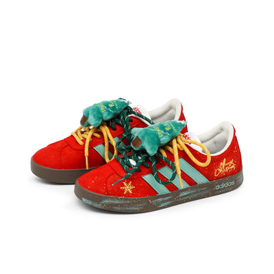Custom Glistening Cedar VL COURT 2.0 Skate Shoes Christmas Collection – custom sneakers view 2 | DiySneakers