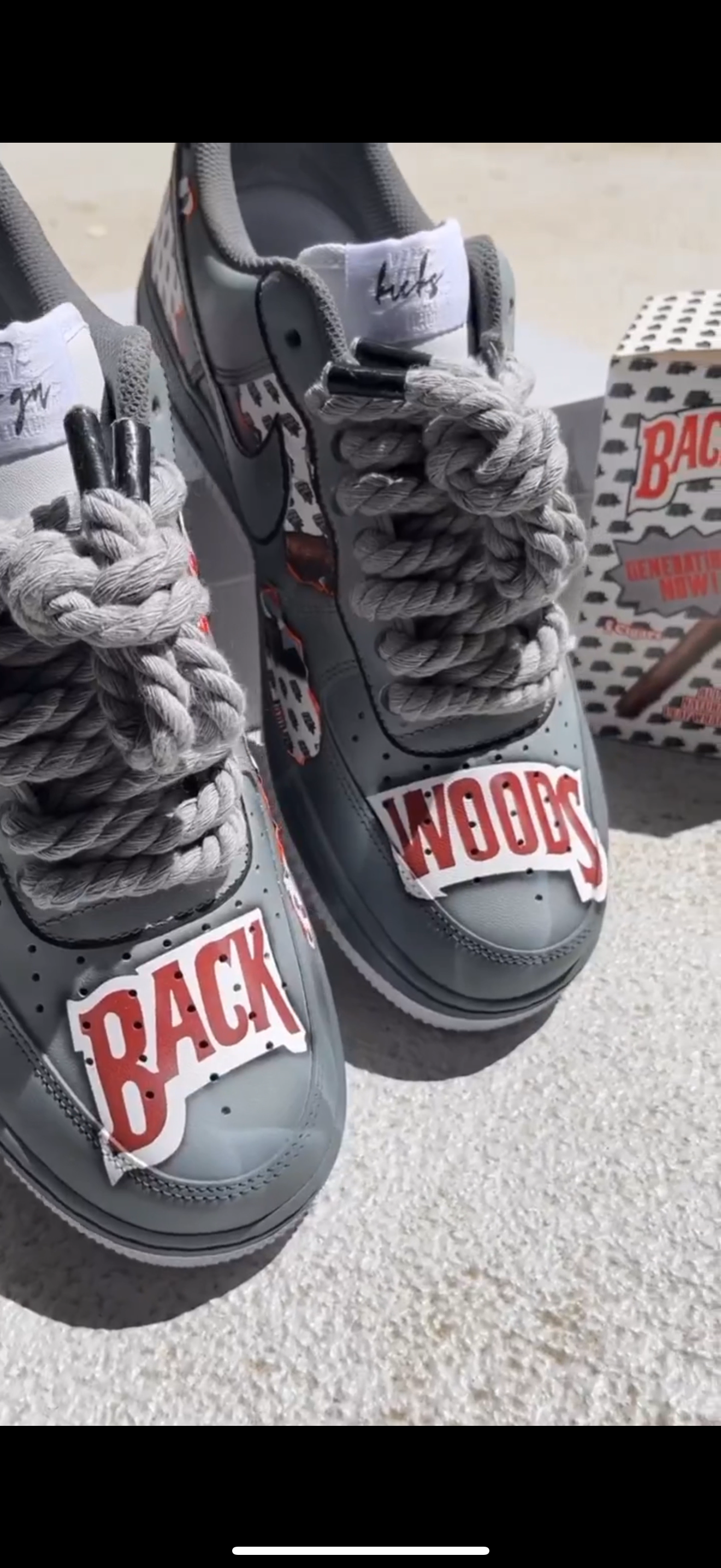 【Custom Backwoos】Air Force 1 Skateboarding Shoes Men