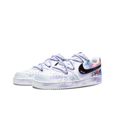 Custom Fantasy Secret Realm Court Vision Low Graffiti Purple/White – custom sneakers view 2 | DiySneakers
