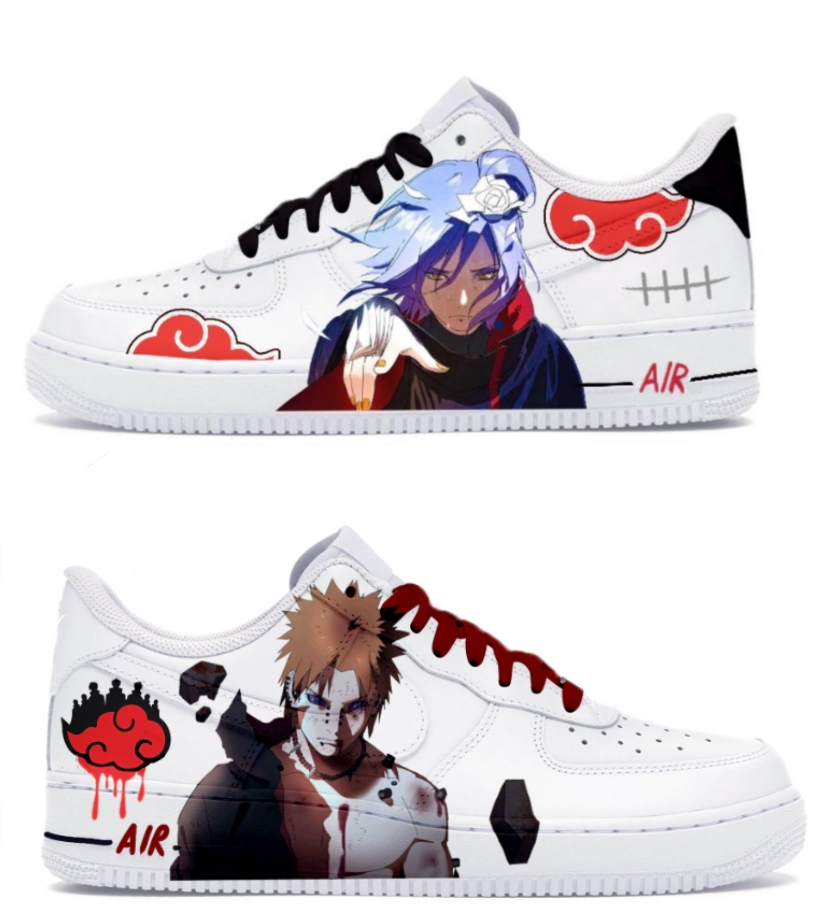 Custom Conan Vs Pain Air Force 1 – hand-painted custom sneakers | DiySneakers