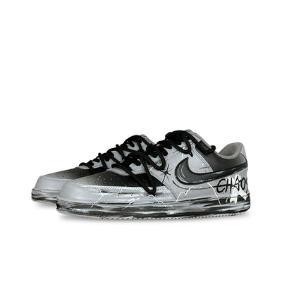 Custom Post-Apocalyptic Wasteland Court Vision 1 Low Distressed Look – custom sneakers view 2 | DiySneakers