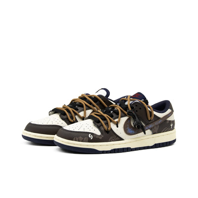 Custom Jurassic Dunk Low Brown – custom sneakers view 2 | DiySneakers