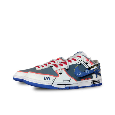 Custom Freedom Gundam Mechatronic Armor Dunk – custom sneakers view 2 | DiySneakers