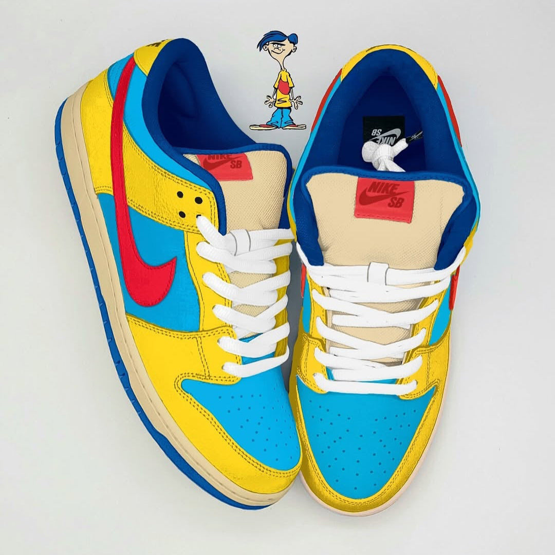 Custom Ed, Edd n Eddy III Dunk SB – hand-painted custom sneakers | DiySneakers