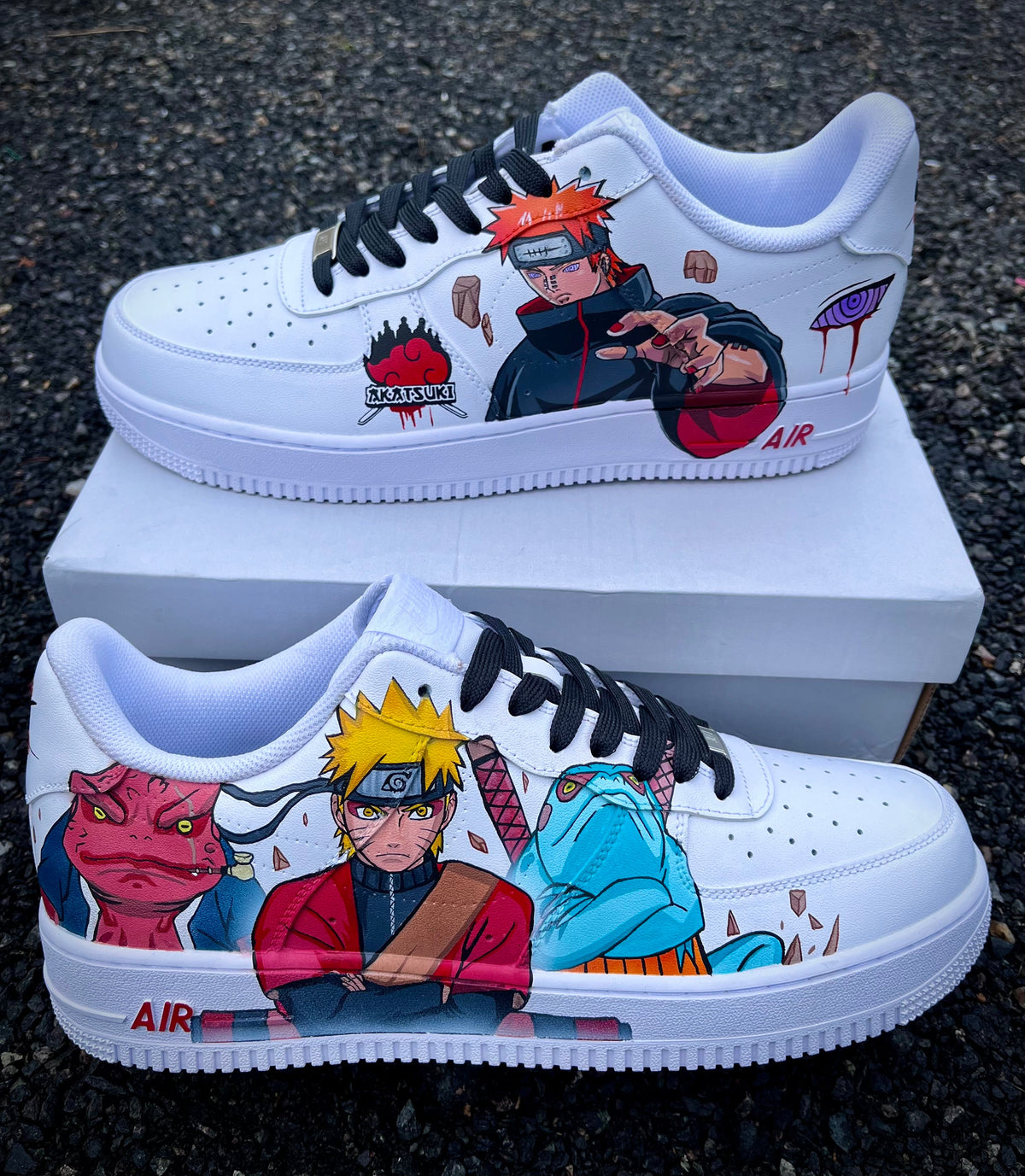 Custom Naruto Vs Pain Air Force 1 – hand-painted custom sneakers | DiySneakers
