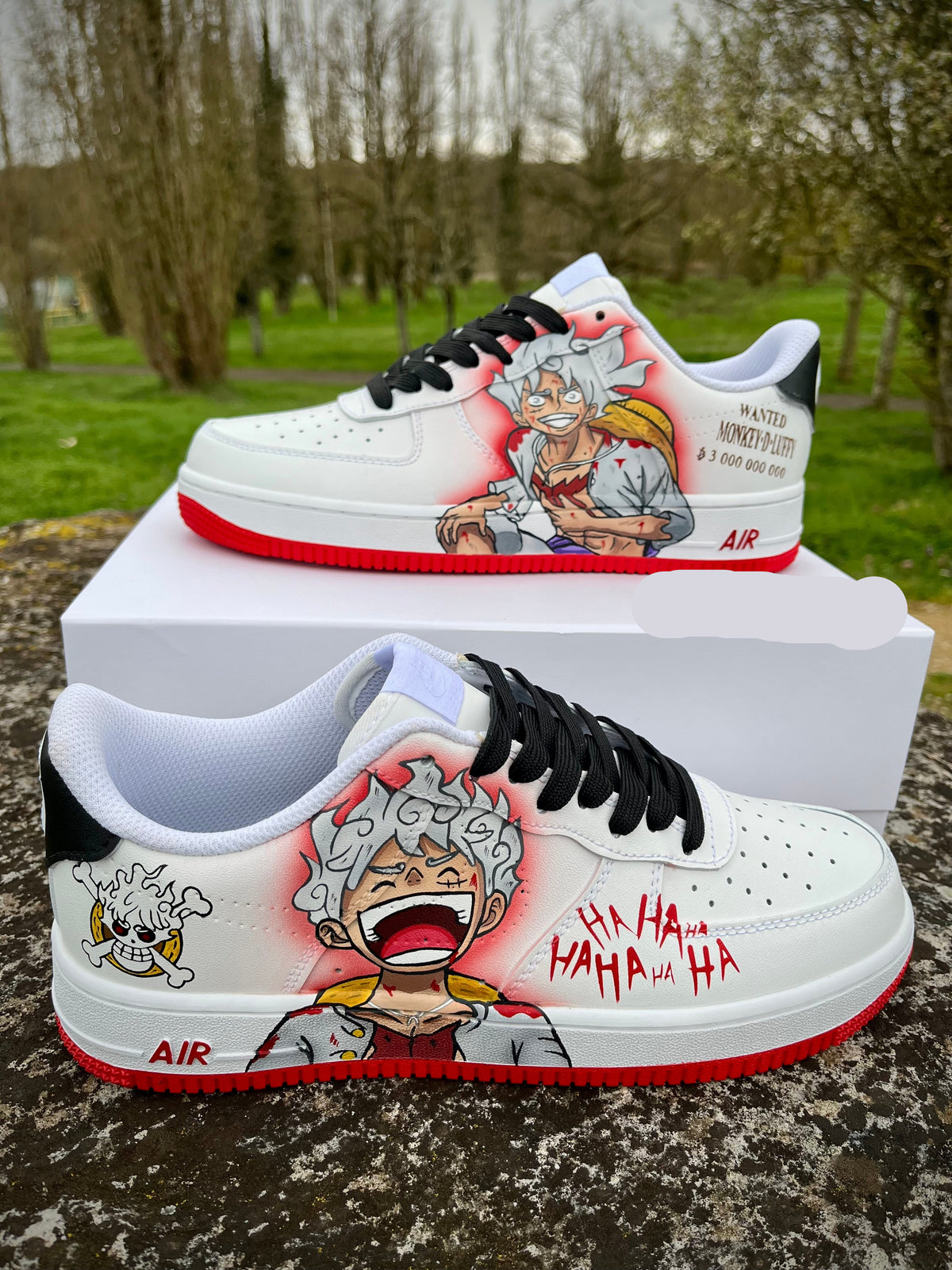 Custom Luffy Gesr 5 One Pince Air Force 1 – hand-painted custom sneakers | DiySneakers