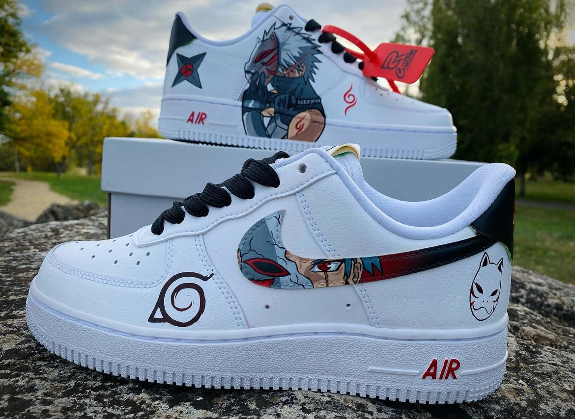 Custom Kakashi Ambu Air Force 1 – hand-painted custom sneakers | DiySneakers