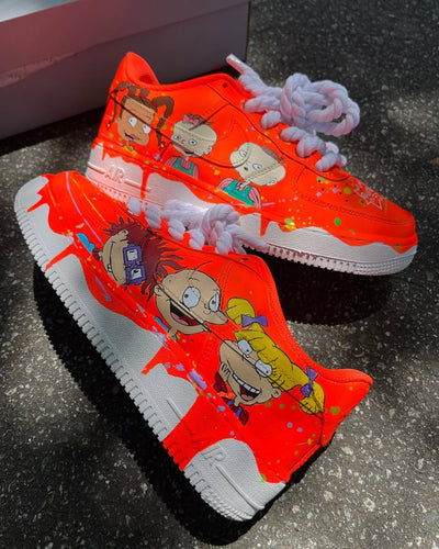 Customized Rugrats x Hey Arnold! Chaos AF1 Air Force 1 Shoes Hand Painted – custom sneakers view 2 | DiySneakers
