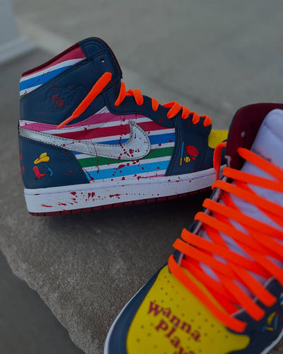 Custom Troublemaker Chucky Jordan High – custom sneakers view 2 | DiySneakers