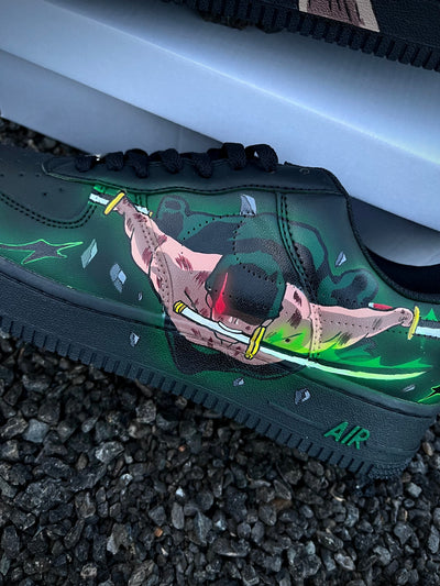 Custom Luffy Vs Zoro Air Force 1 – custom sneakers view 2 | DiySneakers