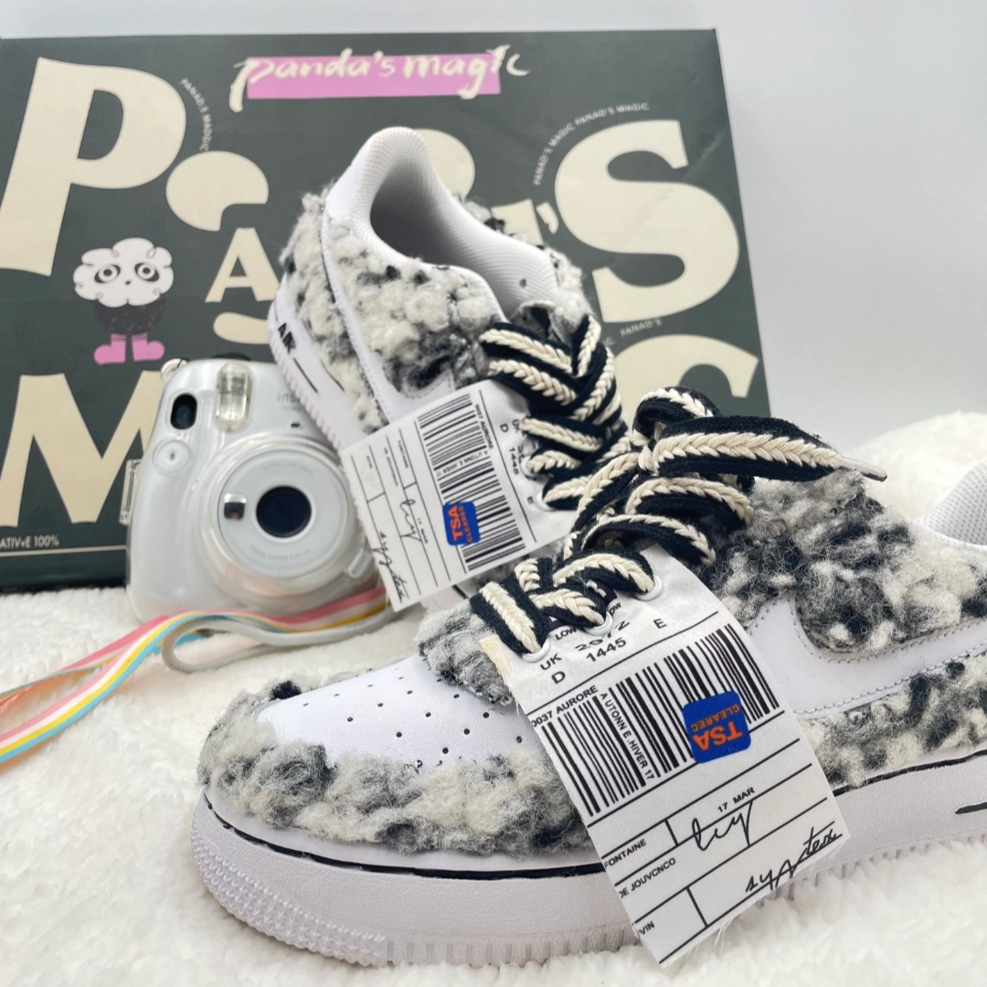 Custom Female sweetheart Cloud Air Force 1 – hand-painted custom sneakers | DiySneakers