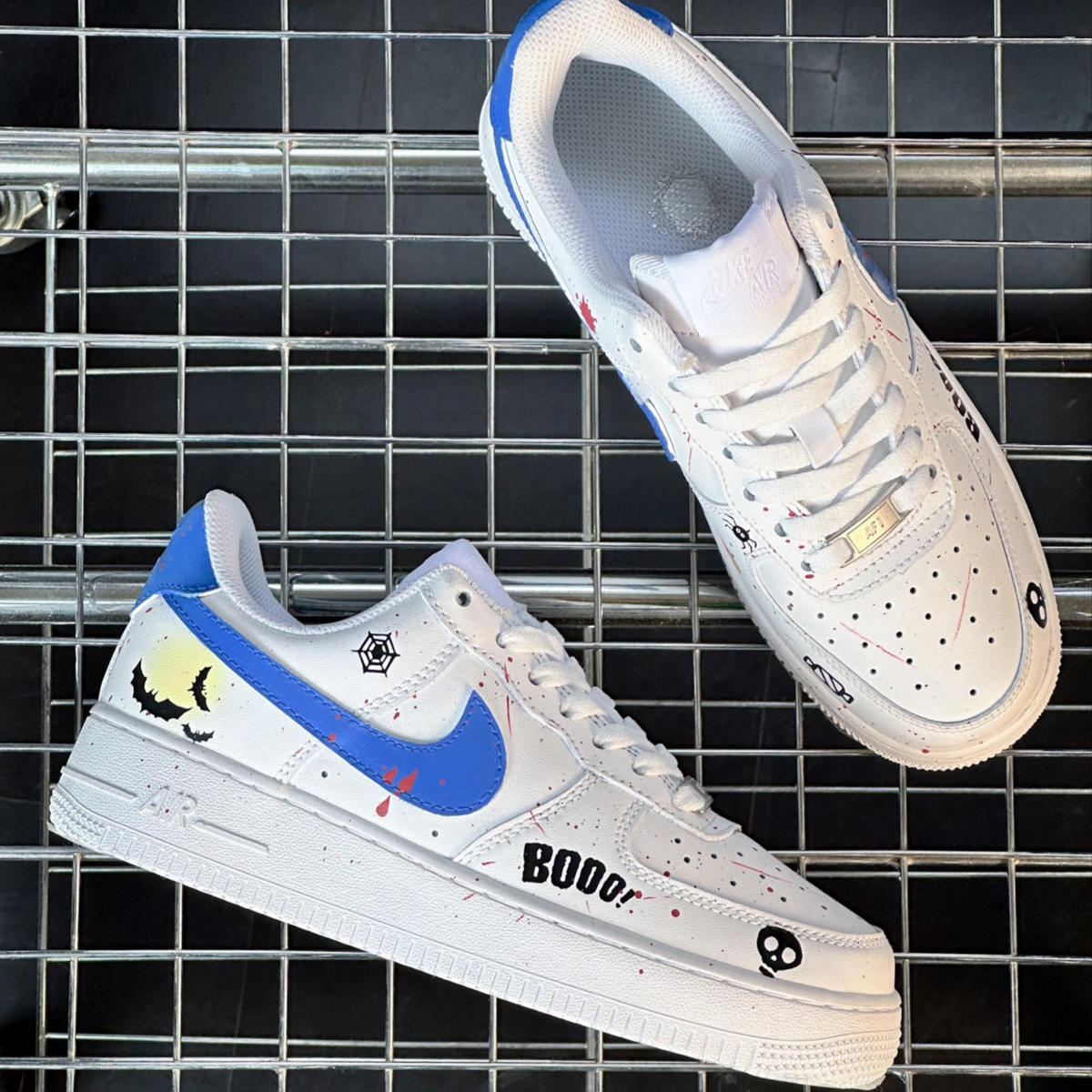 Custom Halloween Batgirl Air Force 1 Black – hand-painted custom sneakers | DiySneakers