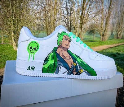Custom One Piece Luffy x Zoro Air Force 1 – custom sneakers view 2 | DiySneakers