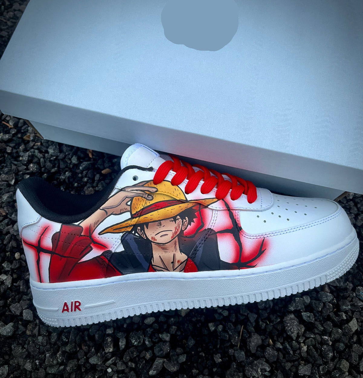 Custom One piece luffy Air Force 1 – hand-painted custom sneakers | DiySneakers