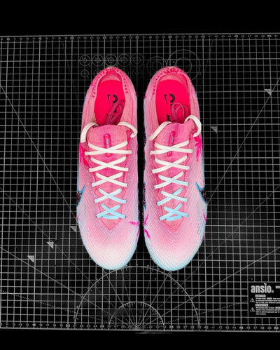 Custom Coconut Breeze & Ocean Rhyme Zoom Mercurial Vapor Pink/Blue – custom sneakers view 2 | DiySneakers
