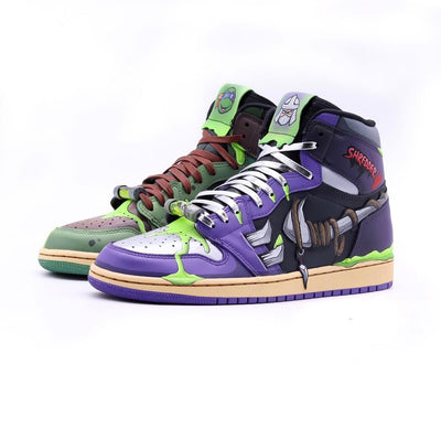 Custom TMNT x Super Shredder Air Jordan 1 – custom sneakers view 2 | DiySneakers