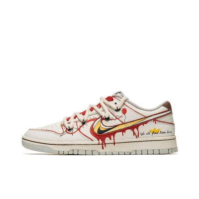 Custom Halloween Clown Dunk White/Red – custom sneakers view 2 | DiySneakers