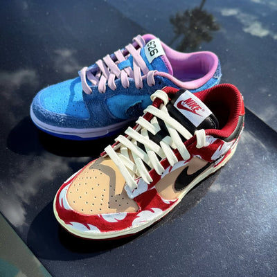 Customized Lilo & Stitch - Hand Painted Dunk Shoes Spilt Color – custom sneakers view 2 | DiySneakers