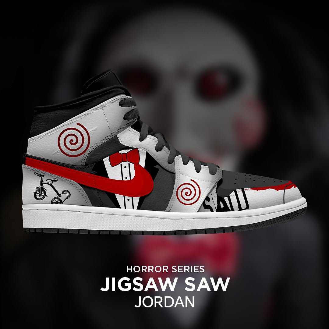 Custom Jigsaw X Halloween Series Air Jordan 1 – hand-painted custom sneakers | DiySneakers
