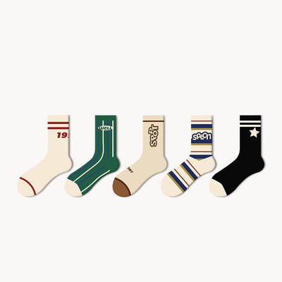 Custom A Cup Of American - Non-Slip Retro Sweat Socks, Couples Models, And With The Same, Spring And Autumn Sports Socks –…