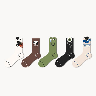 Custom Therapeutic Cute Pet - Anti-Slip Socks, Breathable Mid-Crew Socks for & , Trendy Couple Matching Pairs, Moisture-Wi…