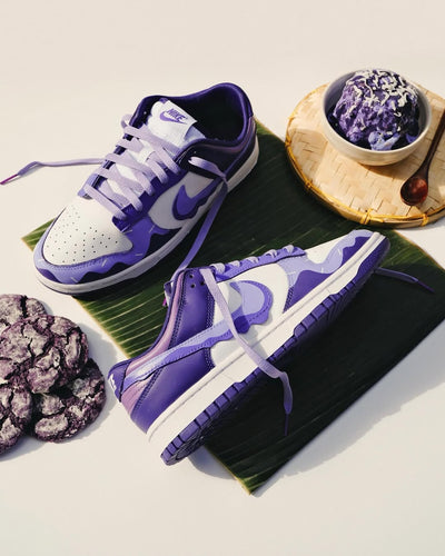 Customized Blueberry Ice Cream Dunk Shoes Purple – custom sneakers view 2 | DiySneakers