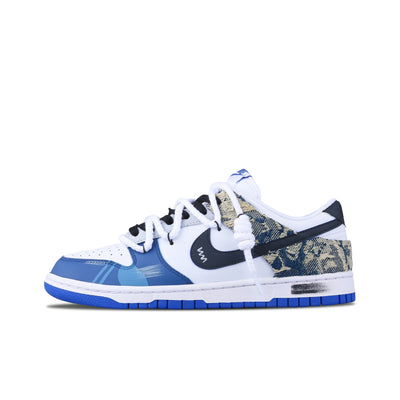 Custom Indigo Trail Dunk Low Denim Style – custom sneakers view 2 | DiySneakers