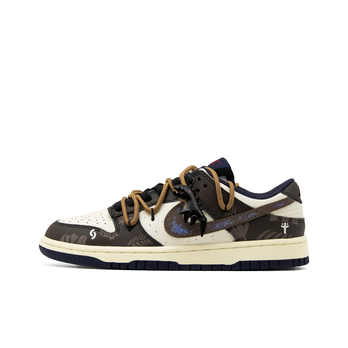 Custom Jurassic Dunk Low Brown – hand-painted custom sneakers | DiySneakers