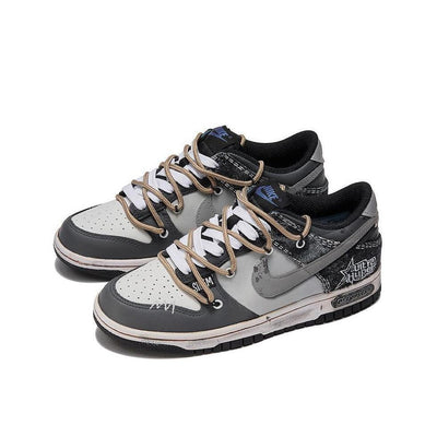 Custom Earthfall Dunk Low Gray/Black – custom sneakers view 2 | DiySneakers