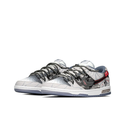 Custom Country Music Dunk Gray/Beige – custom sneakers view 2 | DiySneakers